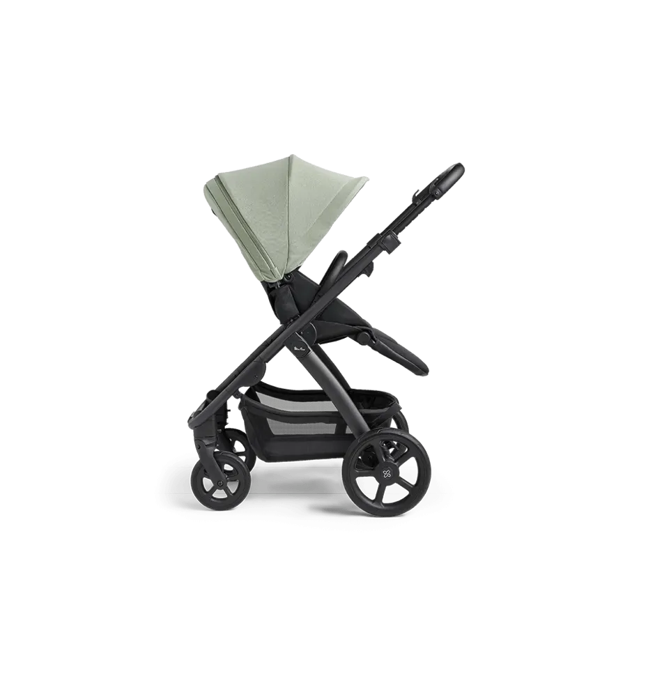 Silver Cross Tide Pram - Sage (Black Chassis)