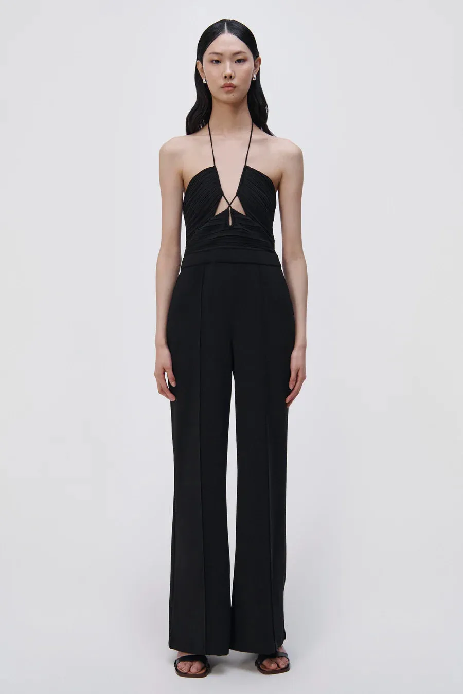 SIMKHAI Gala Plisse Jumpsuit