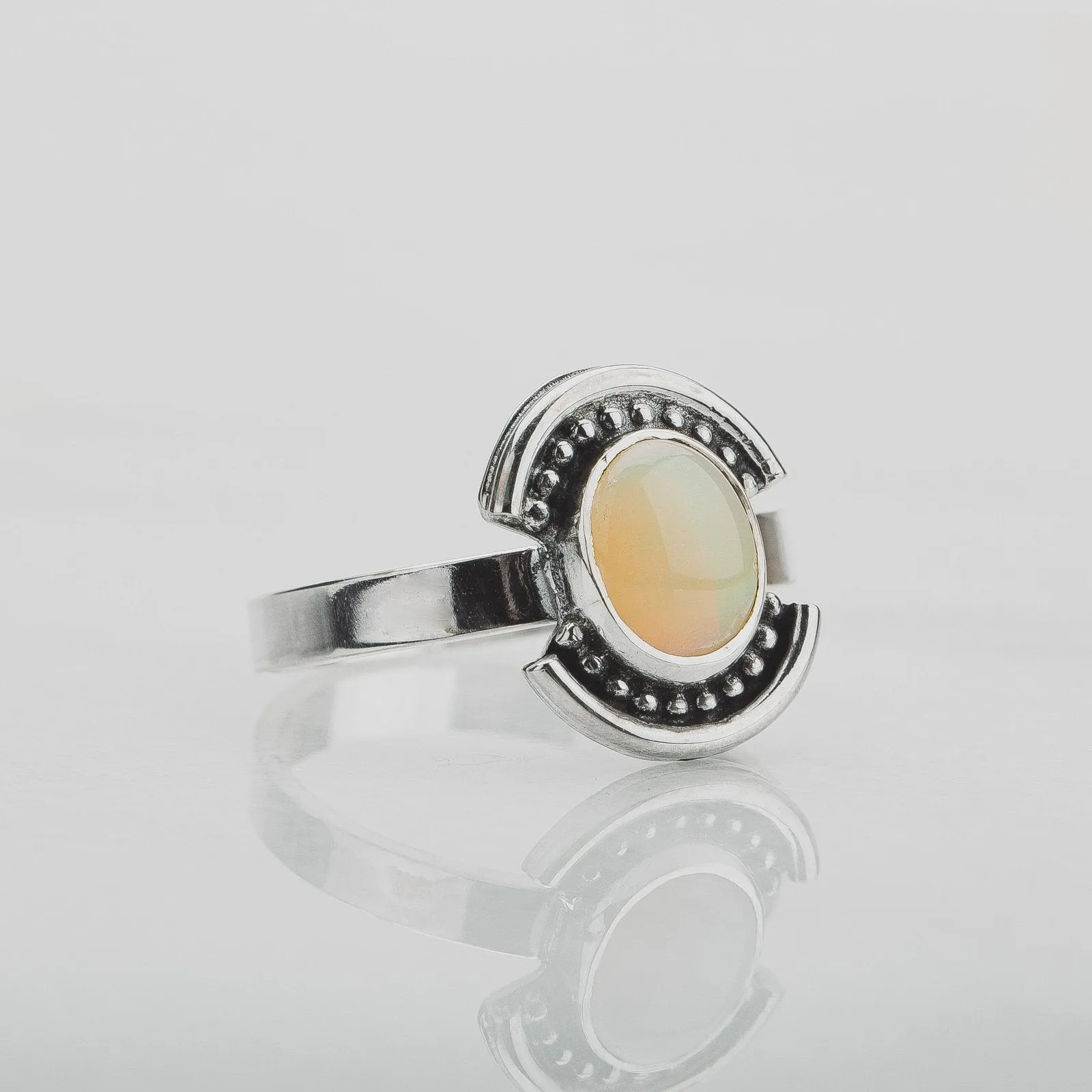 Size 8.5 Opal Shield Ring