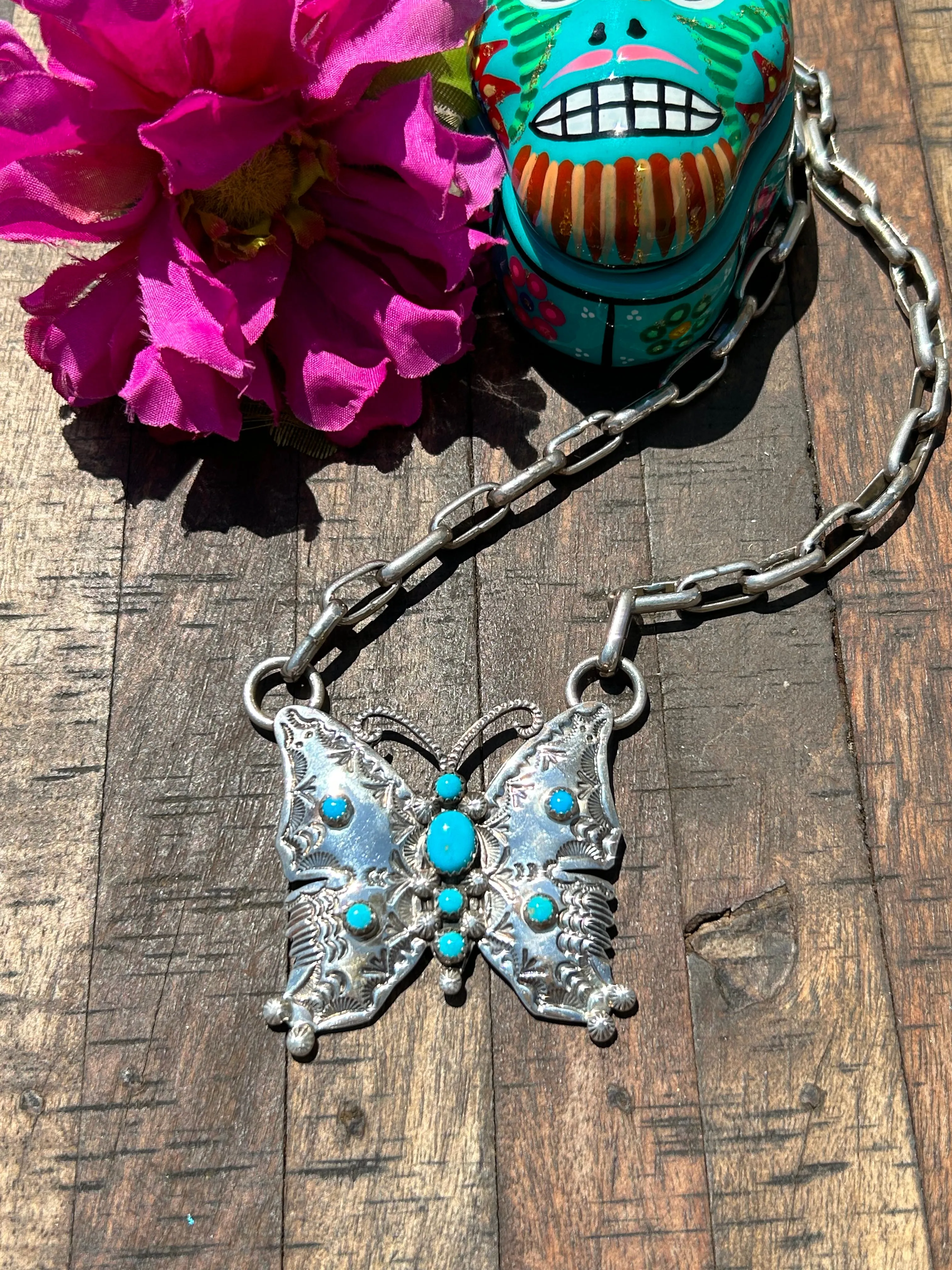 Sleeping Beauty Butterfly Necklace