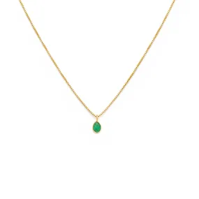 Sofia Slice Necklace | Emerald