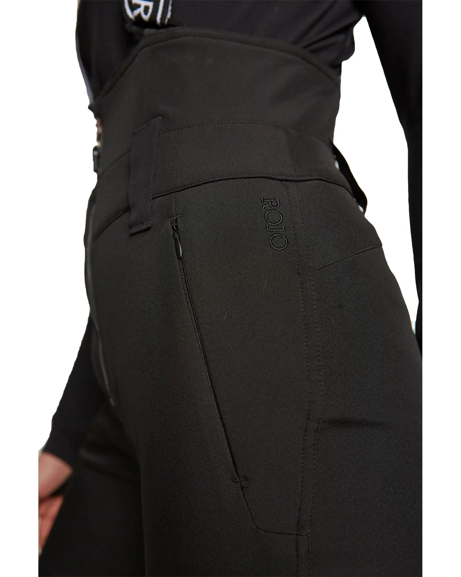 SOFTSHELL HIGH RISE PANT - TRUE BLACK