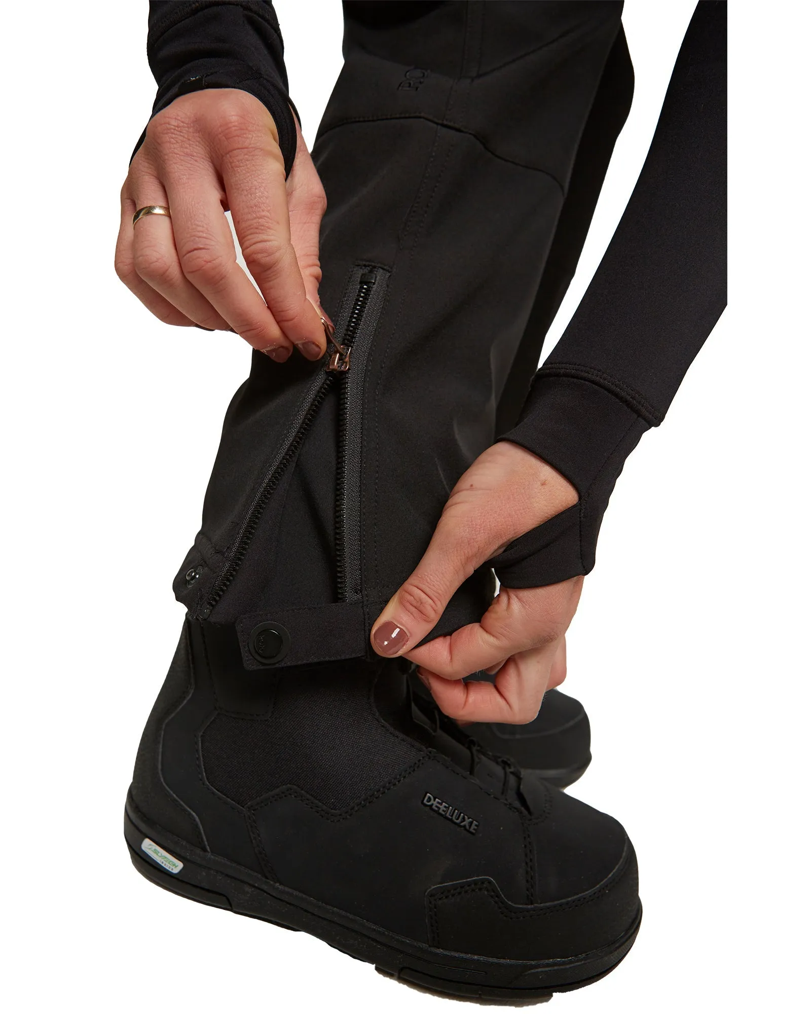 SOFTSHELL HIGH RISE PANT - TRUE BLACK