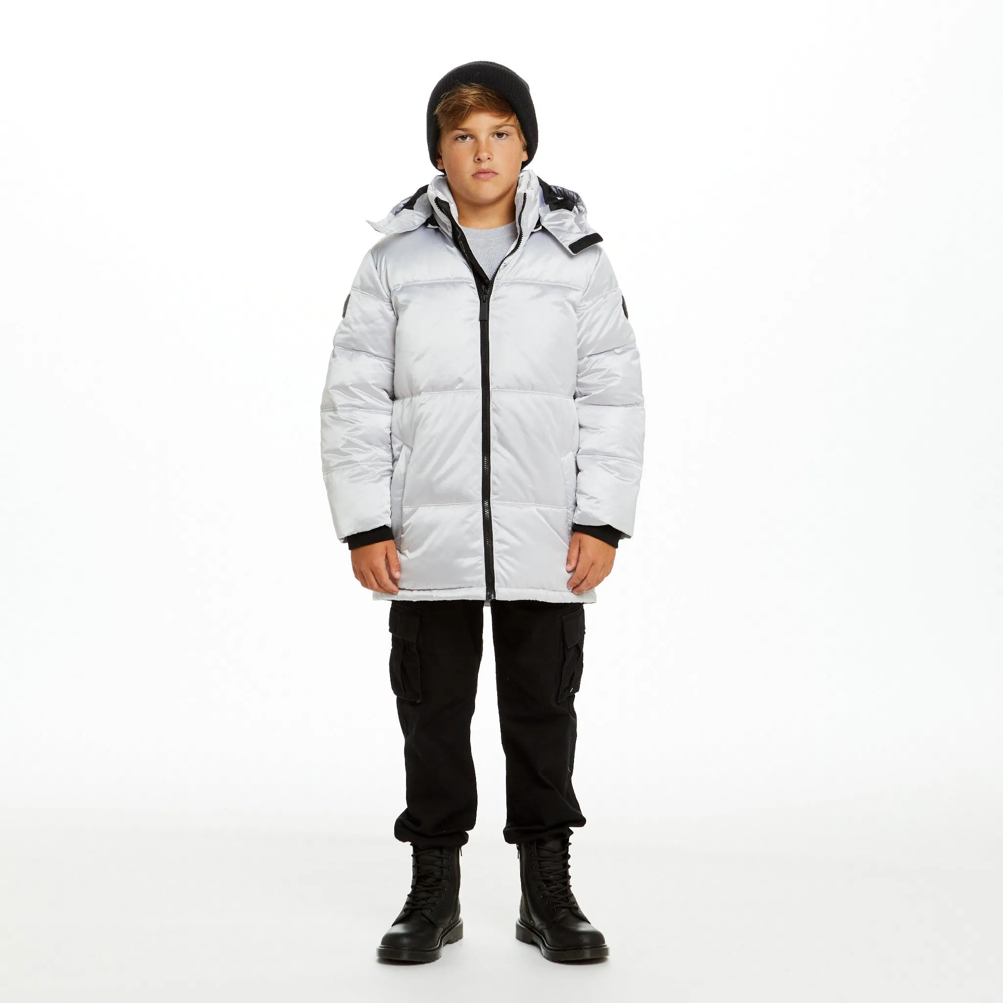 SPACEONE x Andy & Evan| Galactic Puffer Jacket | Galaxy White