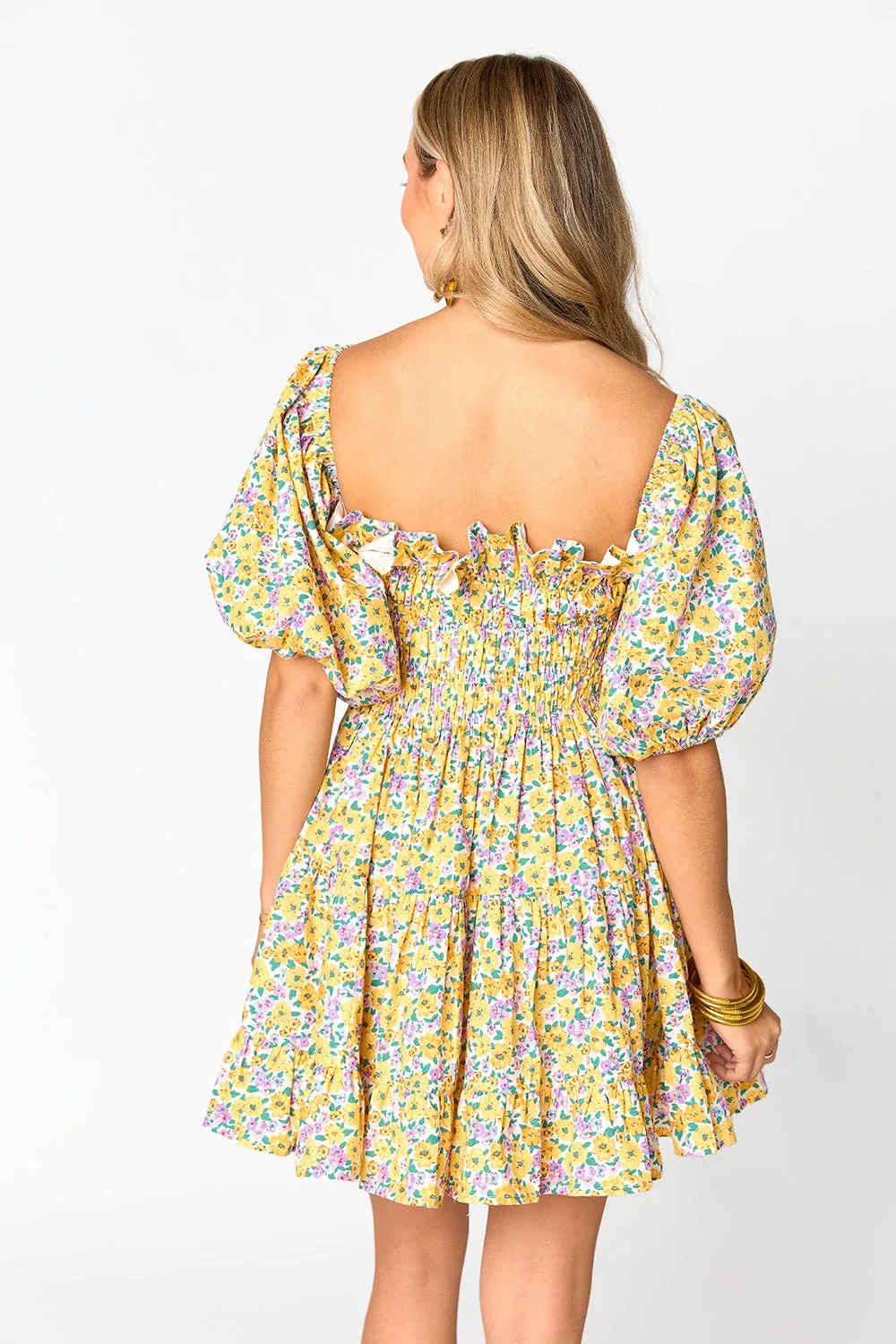 Spencer Puff Sleeve Mini Dress - Sunny Hunny