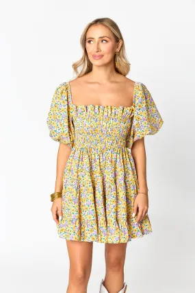 Spencer Puff Sleeve Mini Dress - Sunny Hunny