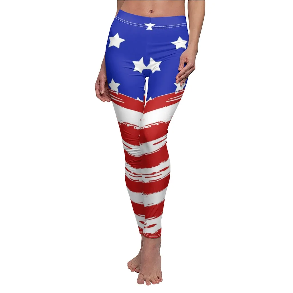 Stars N' Stripes Women's Casual Leggings