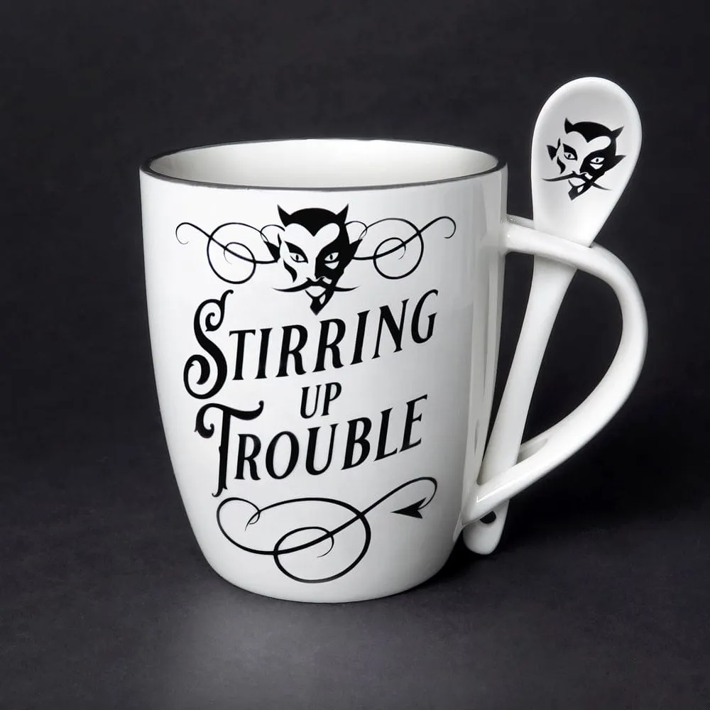 Stiring Up Trouble Cup and Spoon