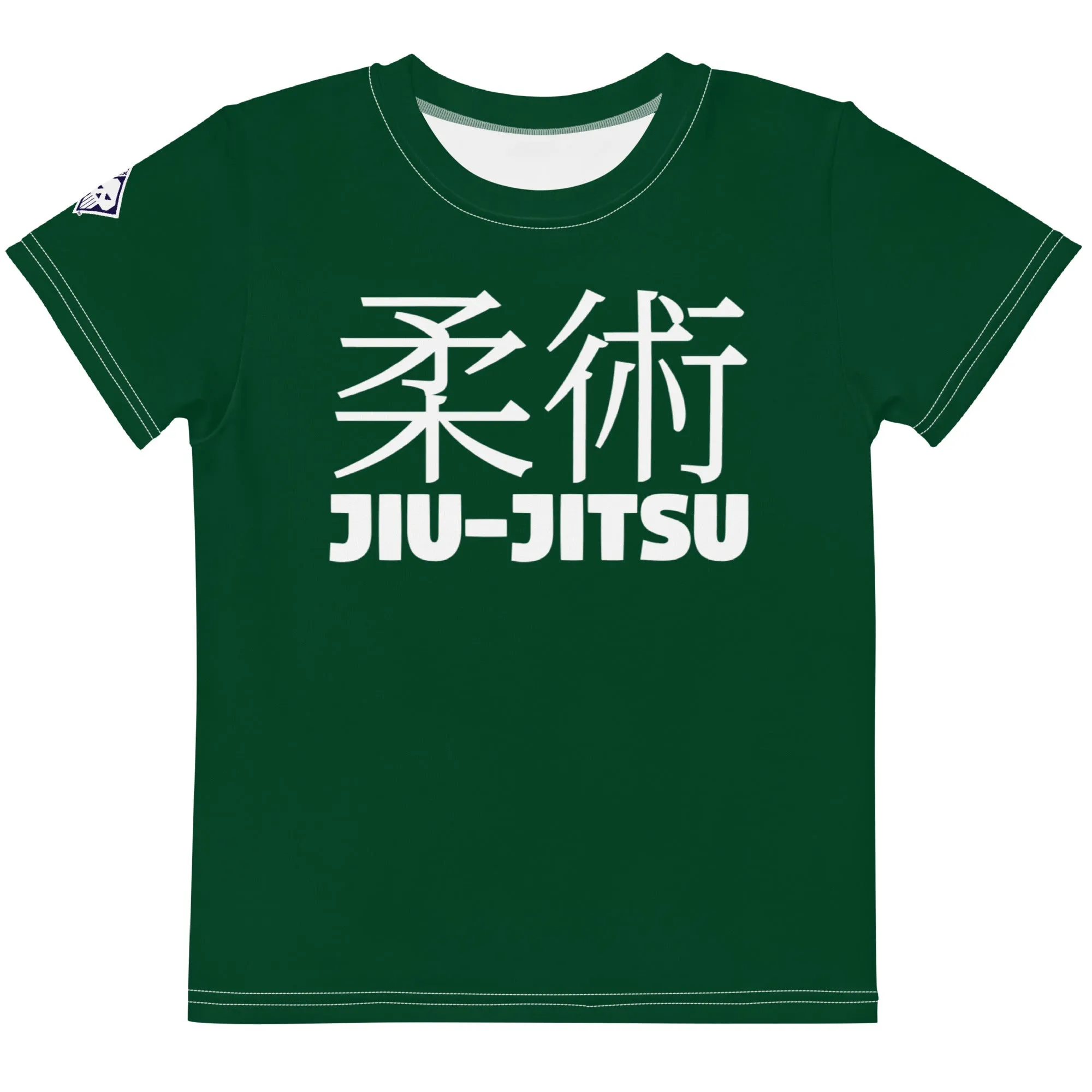 Sun-Safe Play: Boy's Short Sleeve Classic Jiu-Jitsu Rash Guard - Sherwood Forest