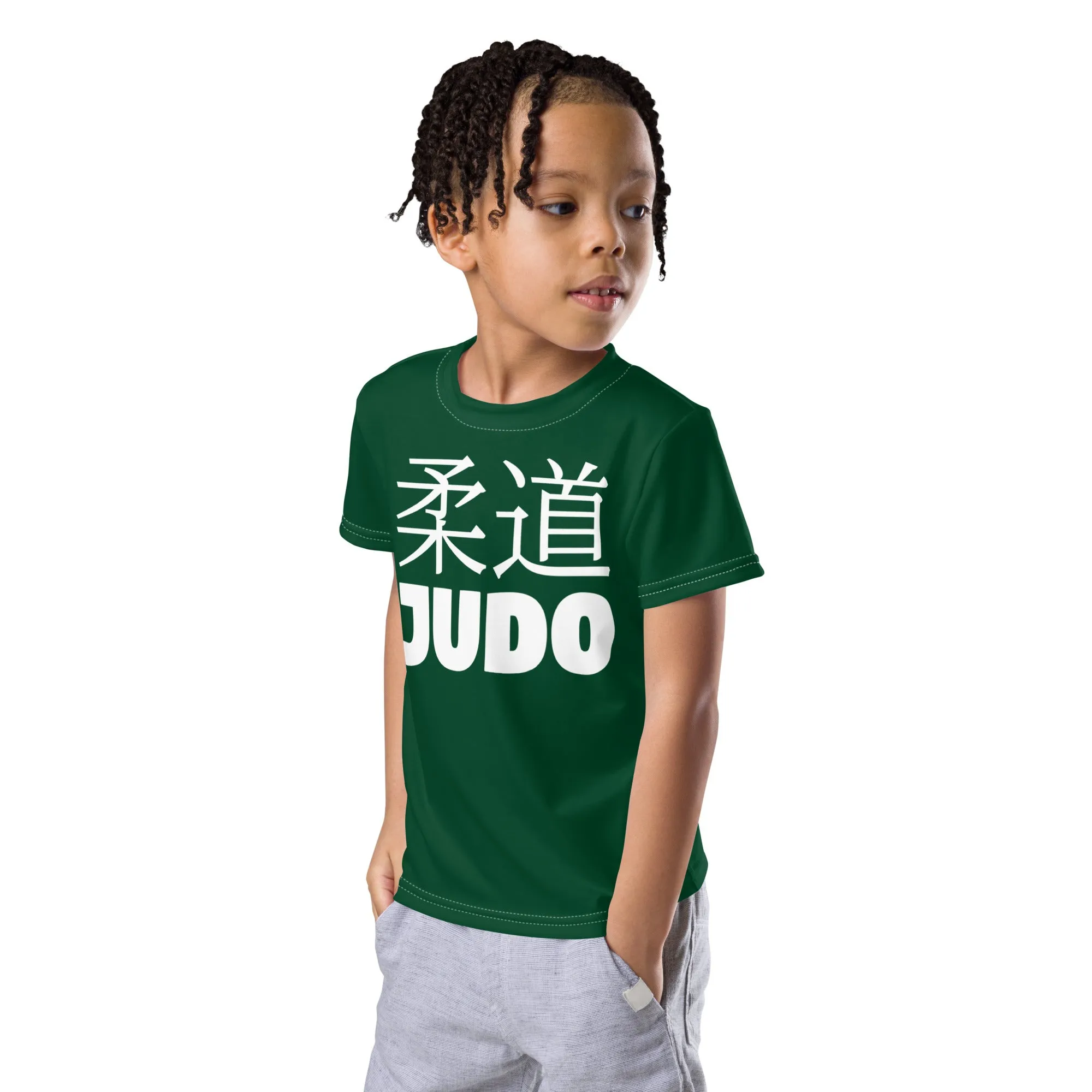 Sun-Safe Play: Boy's Short Sleeve Classic Judo Rash Guard - Sherwood Forest