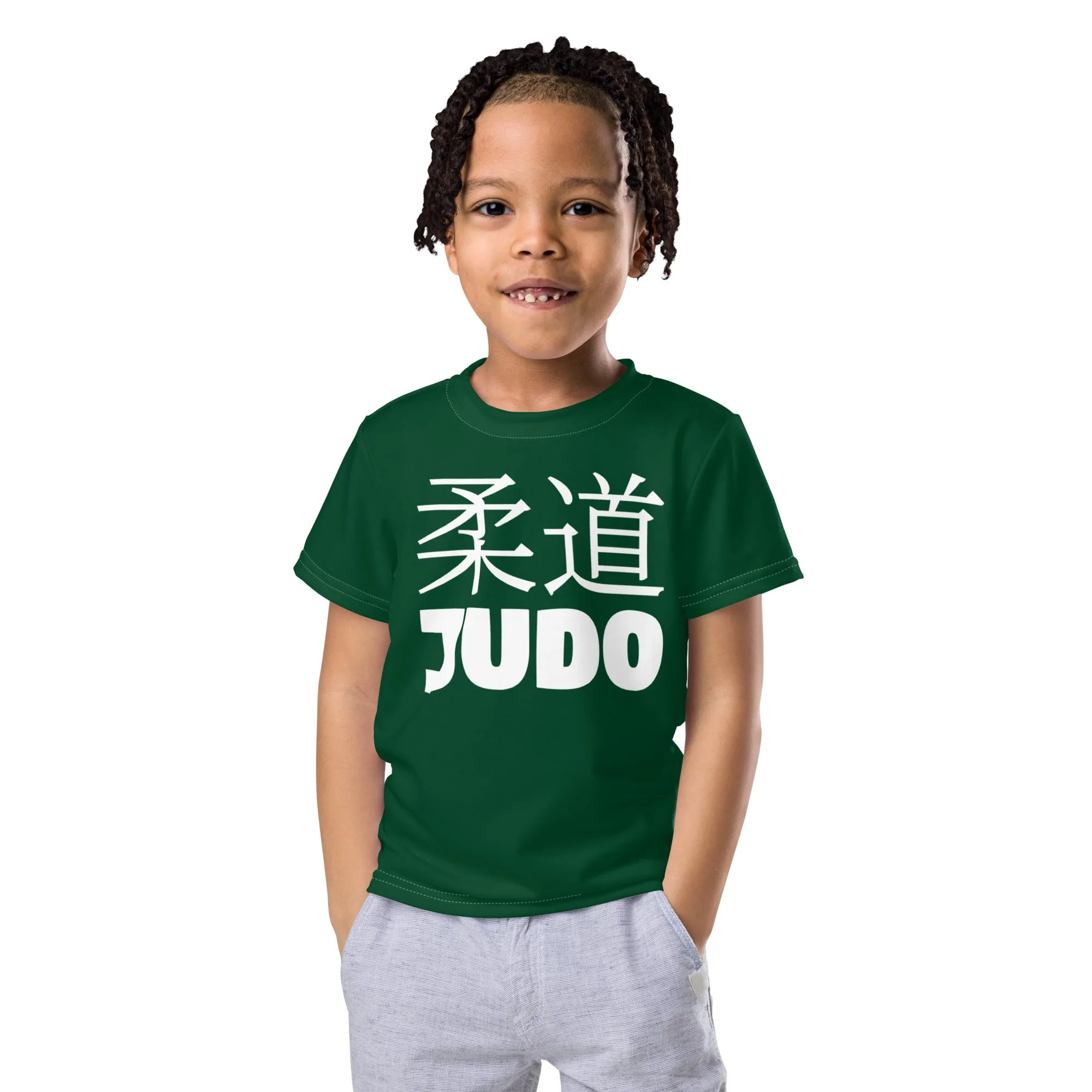 Sun-Safe Play: Boy's Short Sleeve Classic Judo Rash Guard - Sherwood Forest