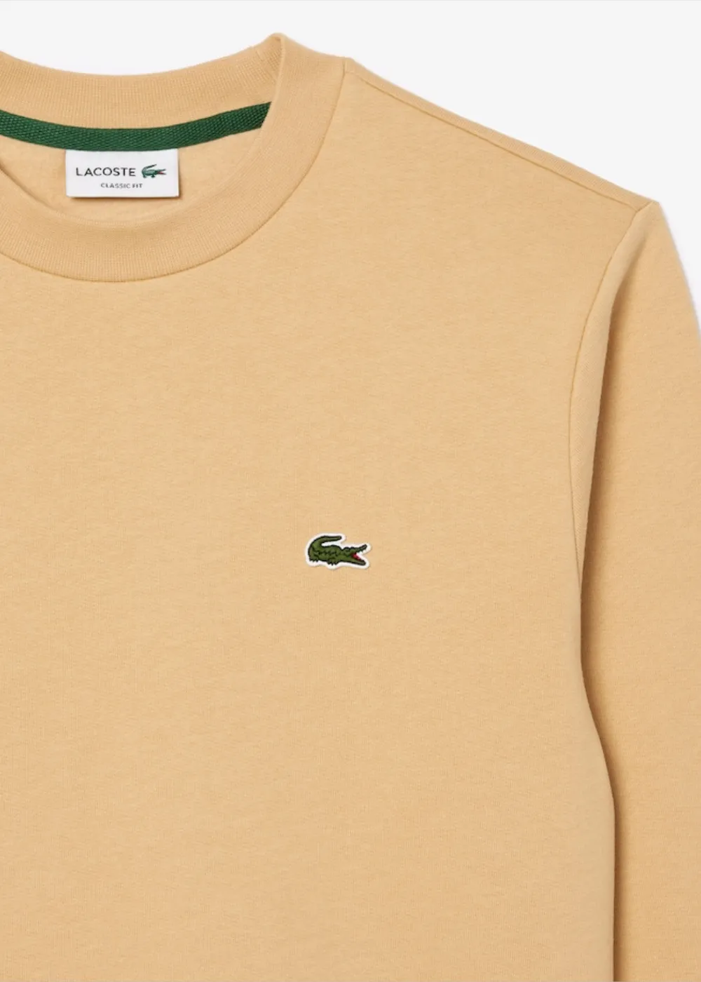 Sweat-shirt Lacoste iconique beige