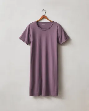 T-Shirt Dress - Black Plum