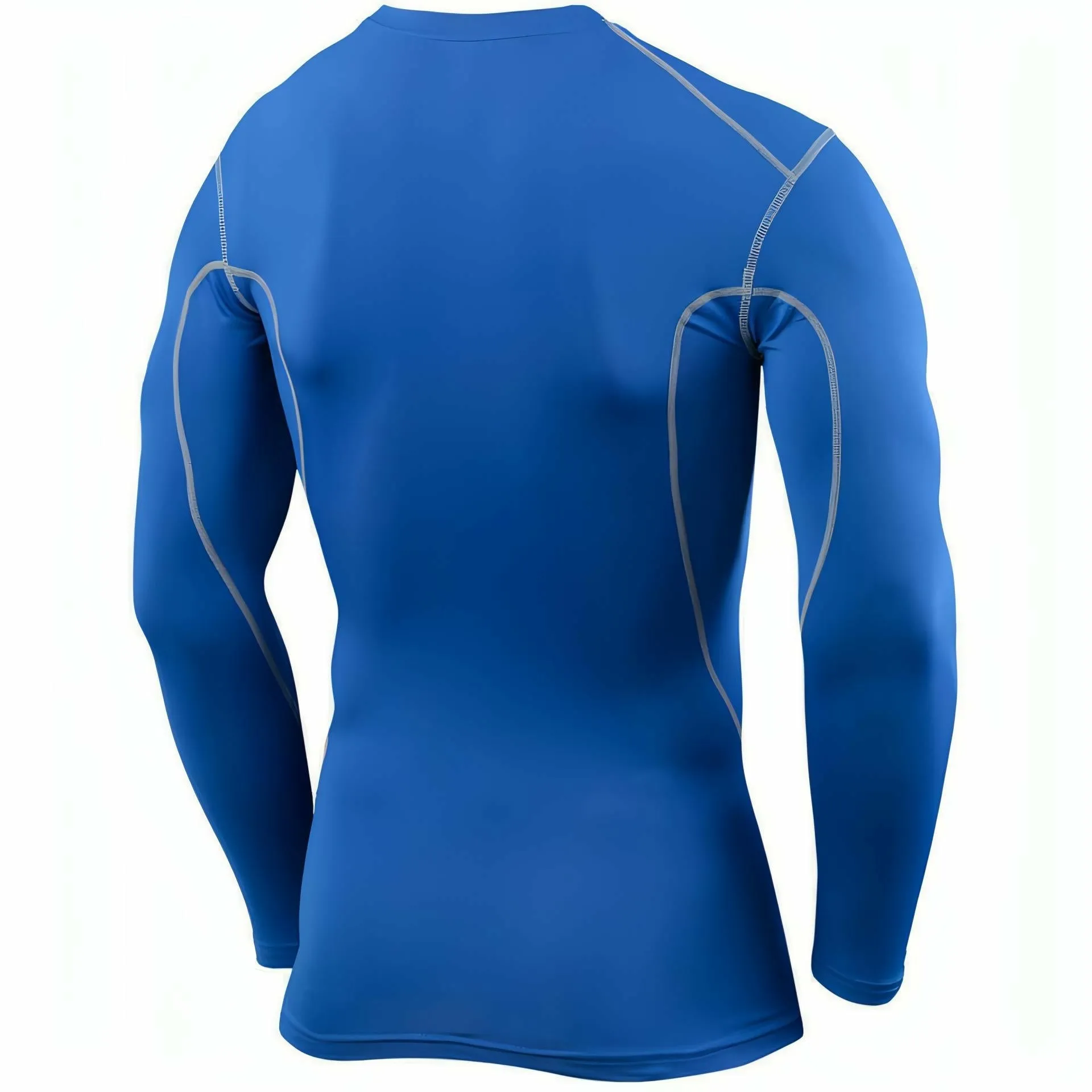 TCA Pro Performance Mens Long Sleeve Compression Top - Blue