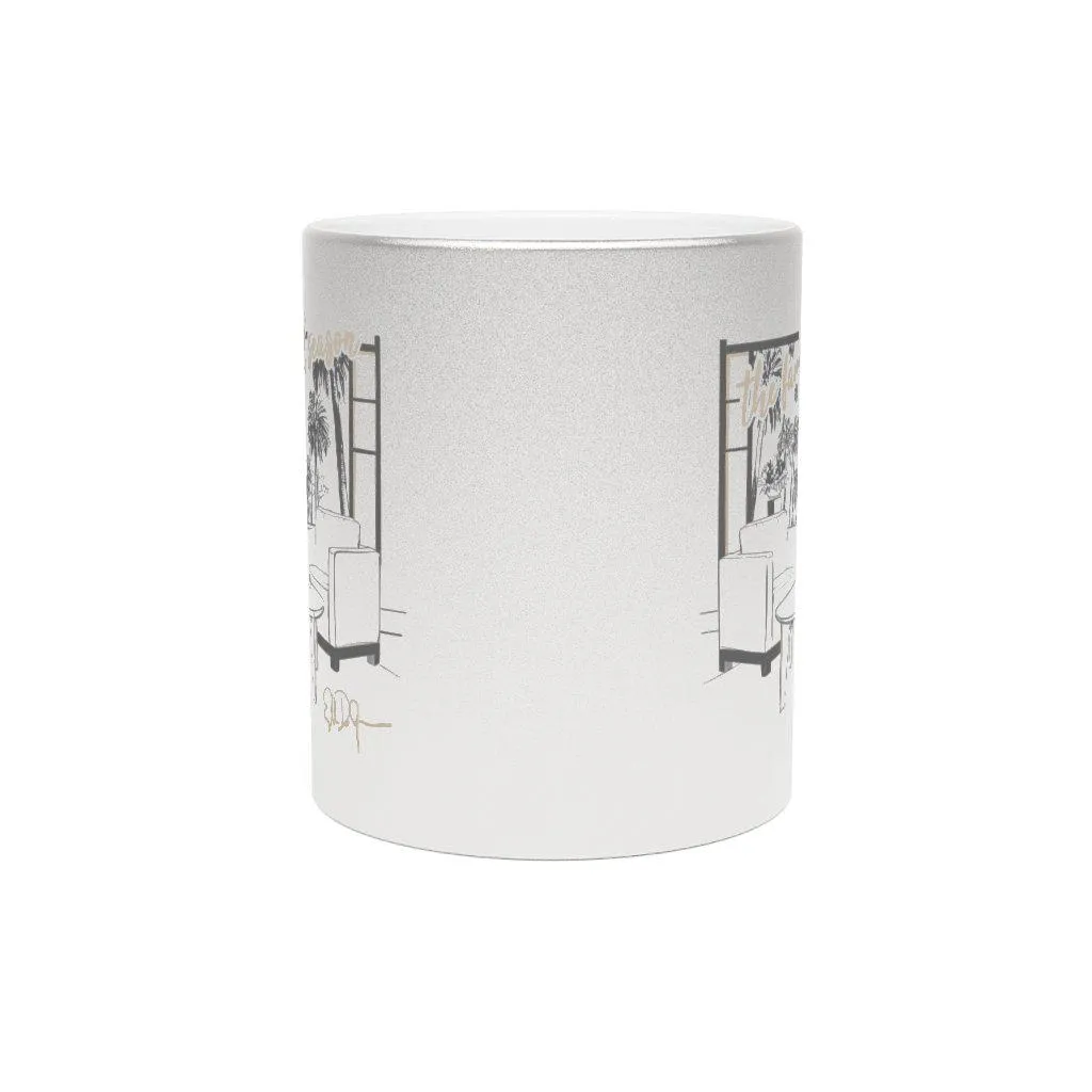 The Ellen Show Stage Metallic Mug - Silver