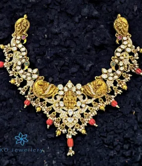 The Gargi Silver Peacock Necklace