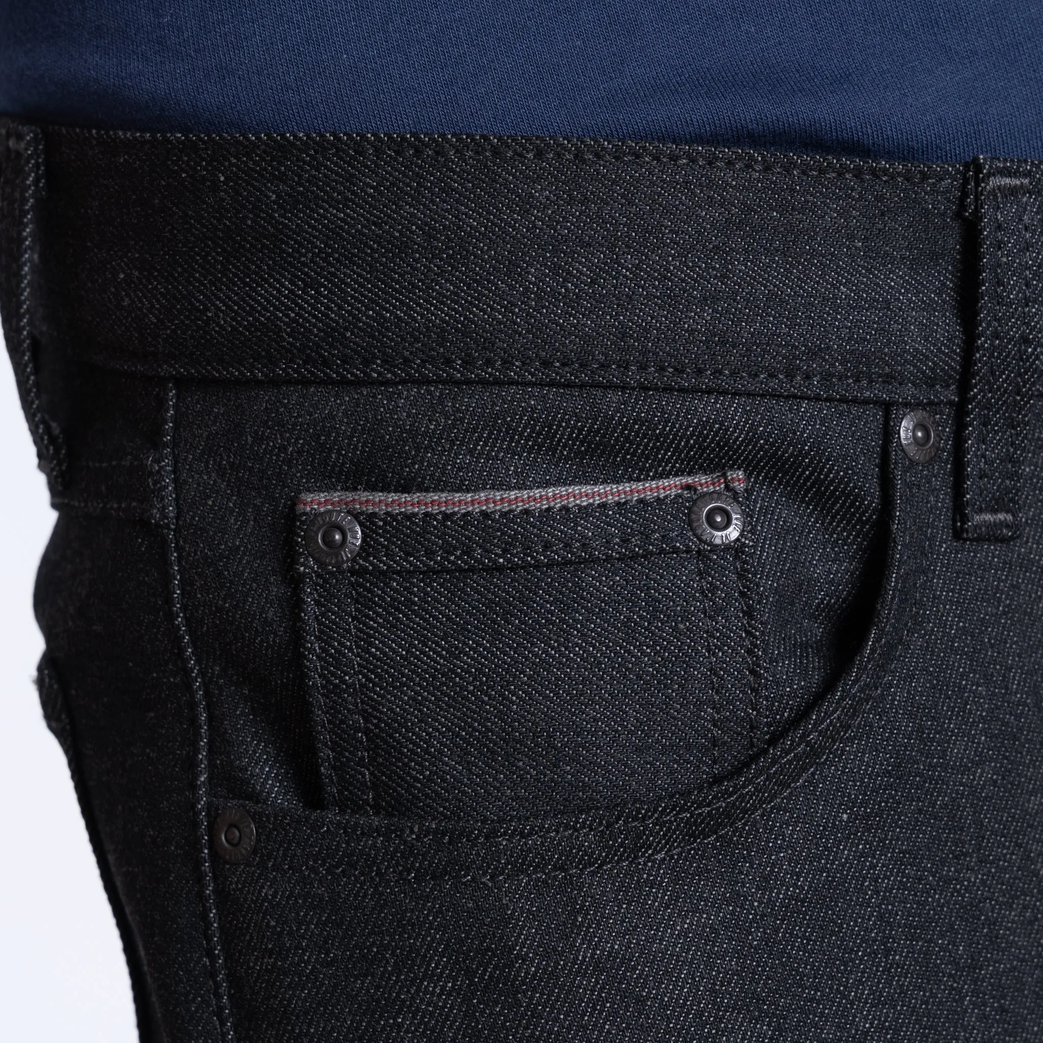 True Guy - Black x Grey Stretch Selvedge