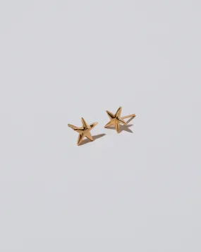 Verve Five Point Star Stud Earrings - Small