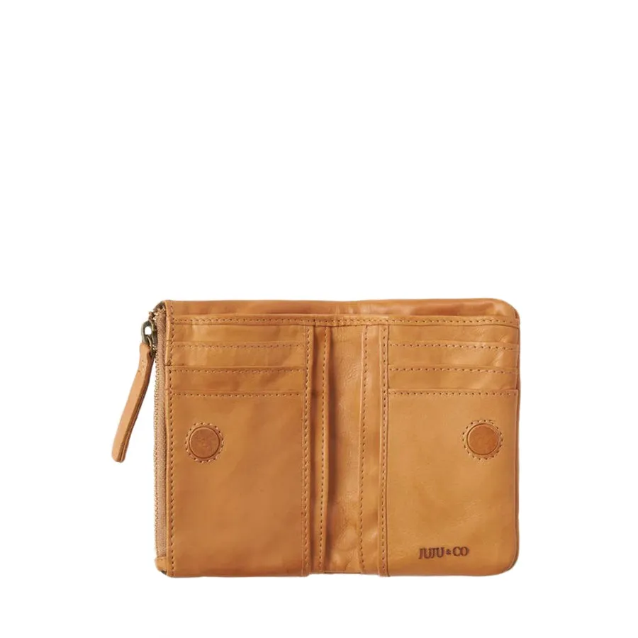 WALLET CAPRI SMALL - TAN LEATHER