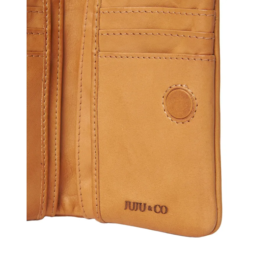 WALLET CAPRI SMALL - TAN LEATHER