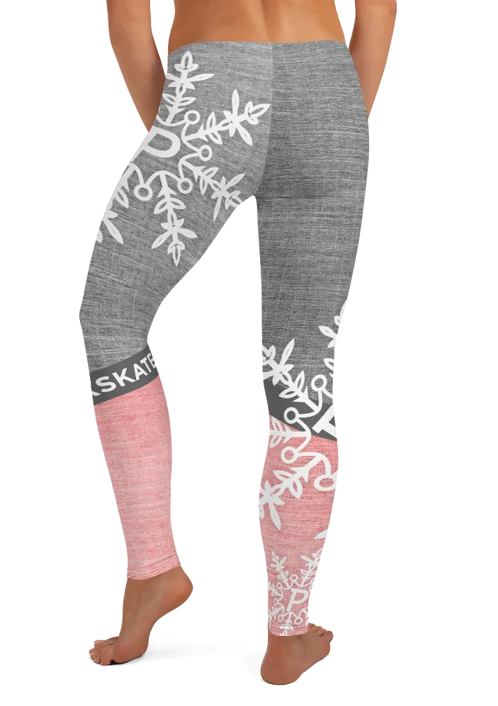 White Snowflake Leggings