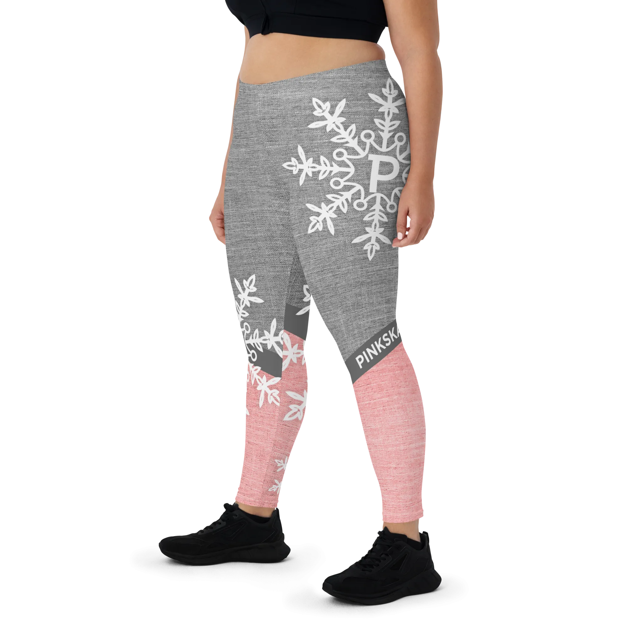 White Snowflake Leggings