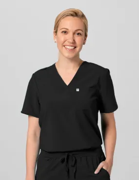 Womens 2-Pocket V-Neck Scrub Top