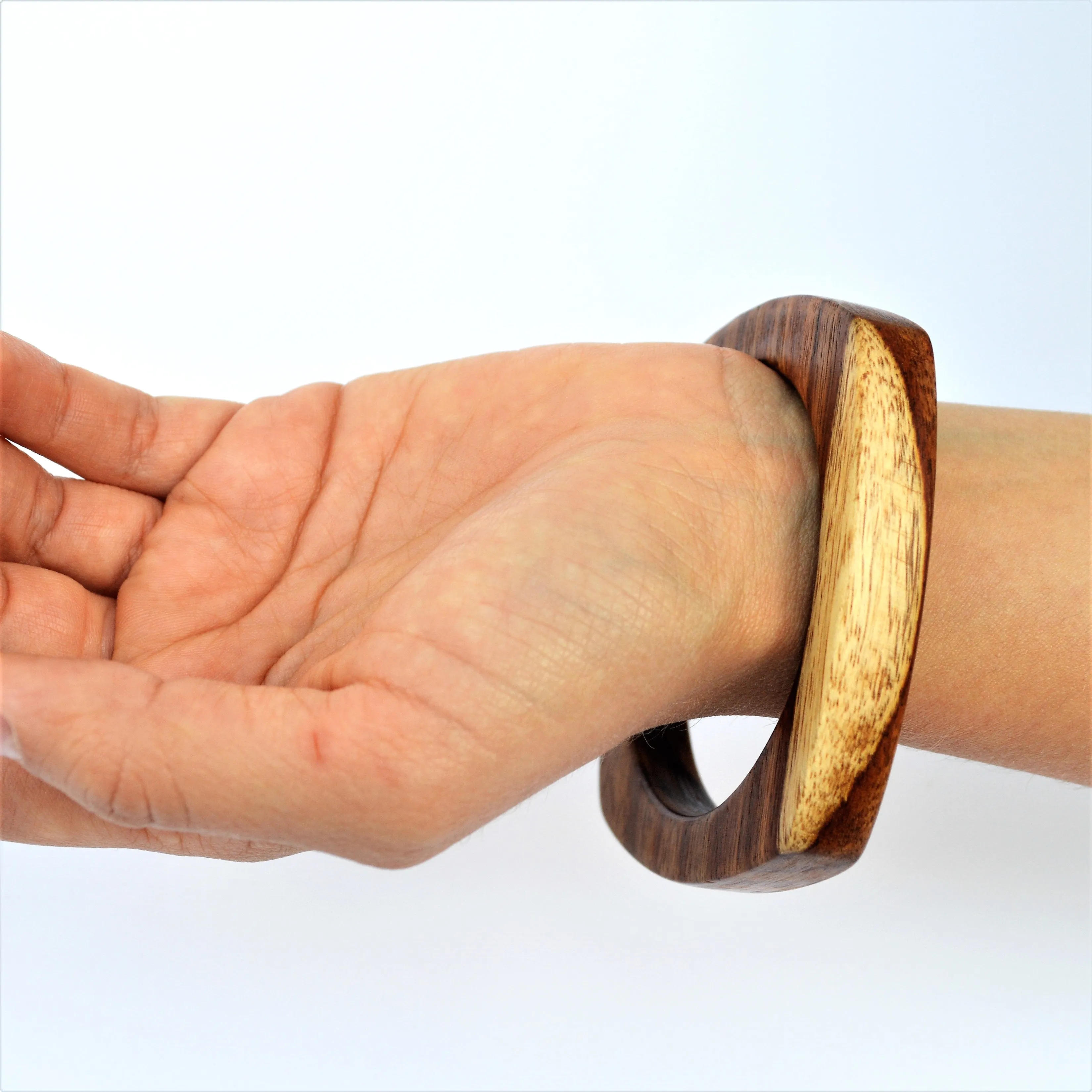 Wooden cuff bangle