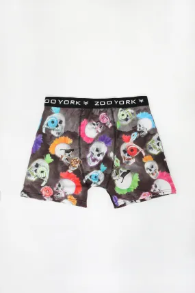 Zoo York Mens Punk Skulls Boxer Brief